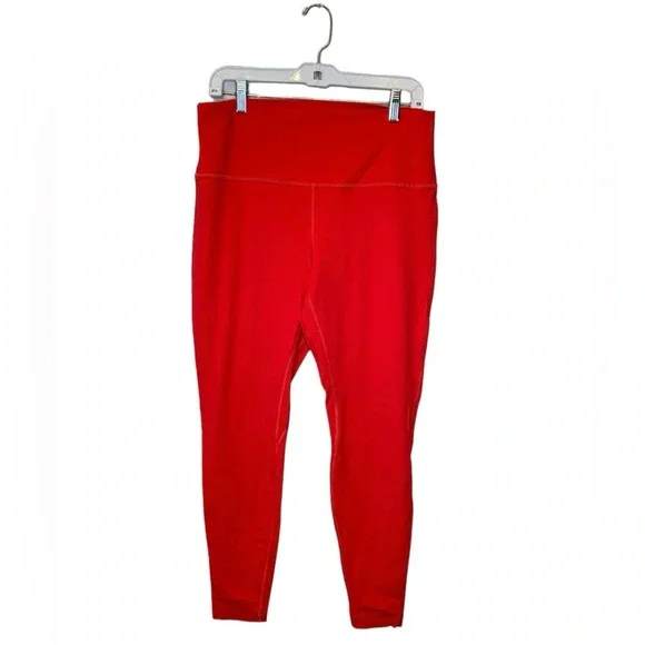 Lululemon Align High-Rise Pant 28” in Carnation Red Double Lined Size 14 - Picture 4 of 11